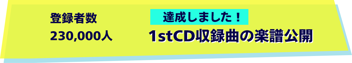 1stCD収録曲の楽譜公開